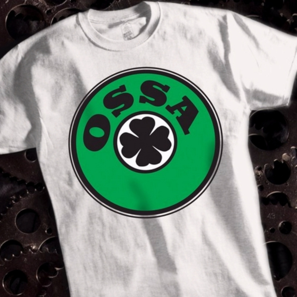 Ossa Logo White Short Sleeve T-Shirt - NEW Fast Ship